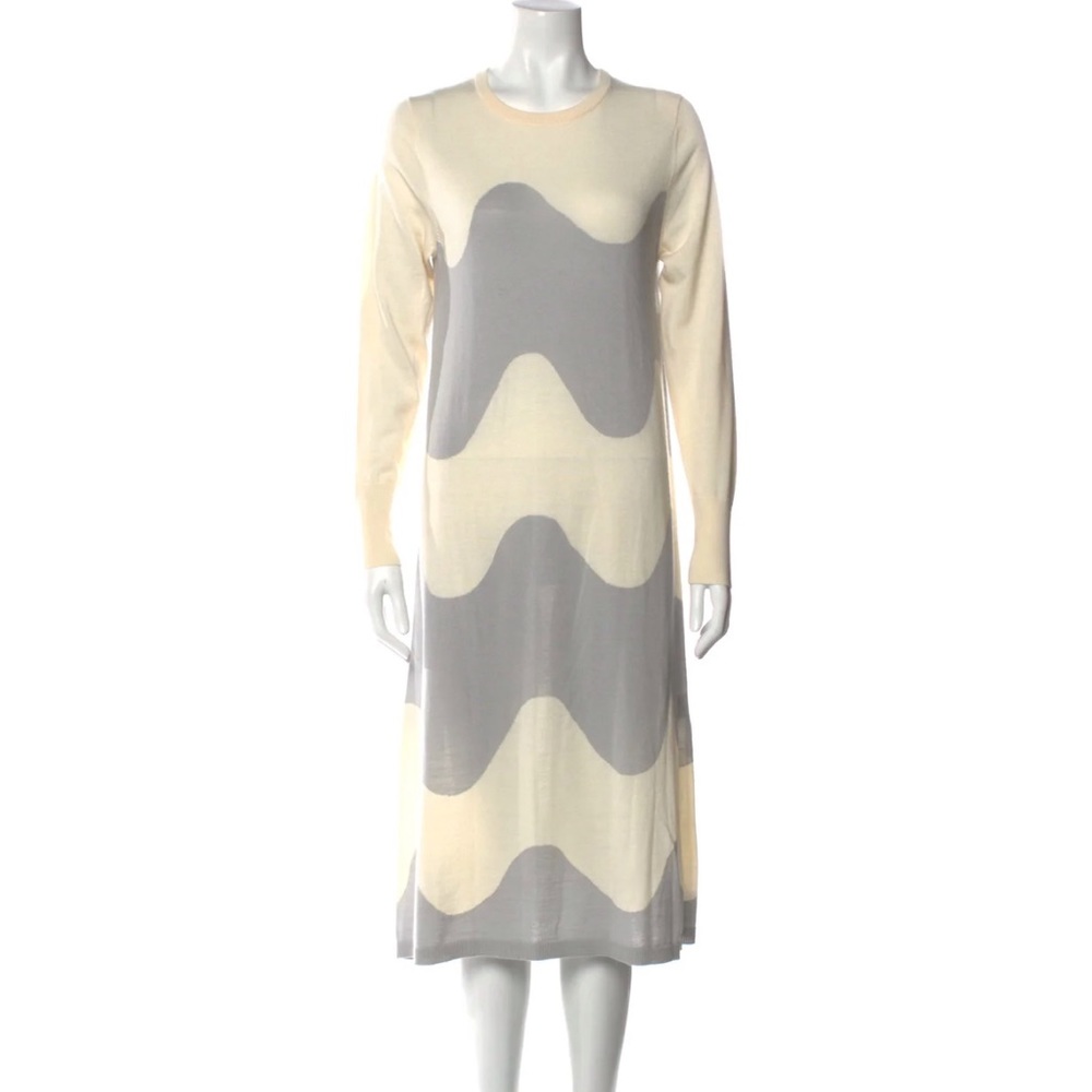 Marimekko Colorblock Pattern Midi Length Dress W/… - image 5